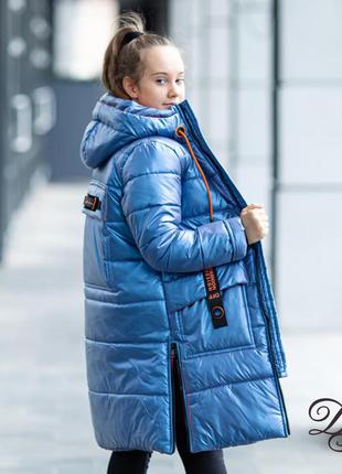 Зимняя куртка пальто для девочки8 фото
