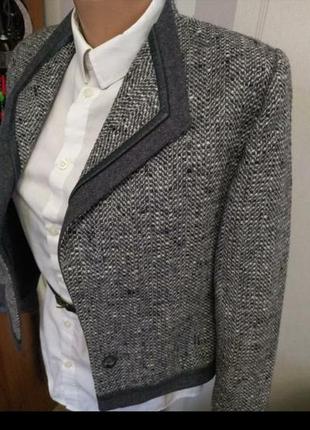 Шерстяное дизайнеоское пальто пиджак люкс бренд4 фото