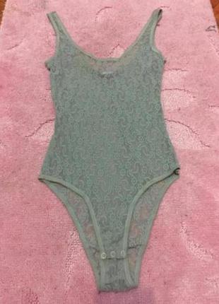 Сірий ажурний боді river island