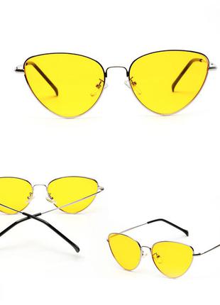 Очки женские желтые винтаж2 фото
