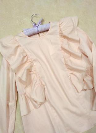 Стильна блуза з воланами j & w розмір l/40/122 фото
