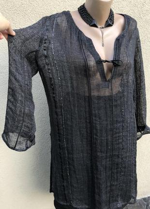 Чёрная блуза,туника,пляжное платье,этно бохо стиль,премиум бренд,,sulu kerstin bernecker10 фото