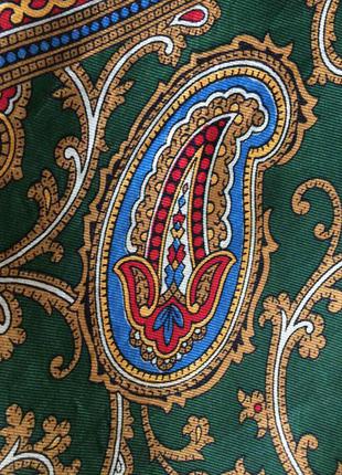 Шовкова хустка (платок) з орнаментом пейслі .7 фото