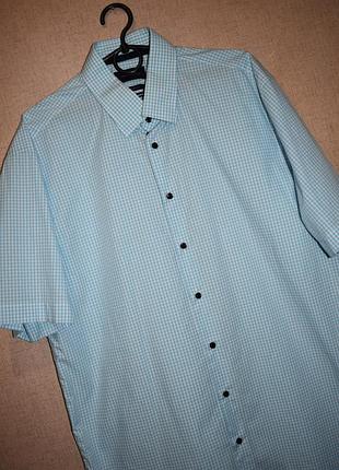 Рубашка в клетку короткий рукав