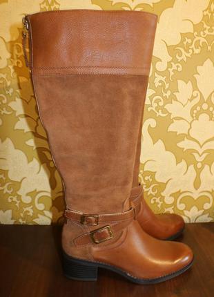 Чоботи franko sarto, шкіра-замша, р. 36