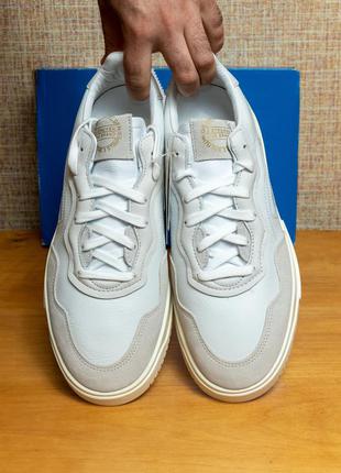 Оригинал! мужские кожаные белые кроссовки кеды adidas sc premiere us11/eur45/29.5cм стелька ee77206 фото