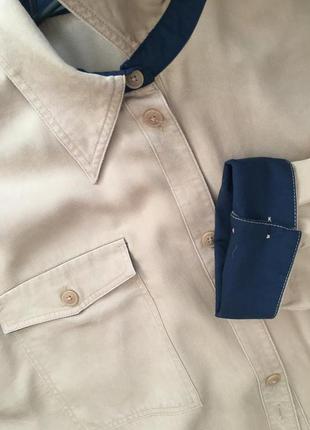Рубашка оверсайз ,удлинённая ,с накладными карманами яr германия9 фото