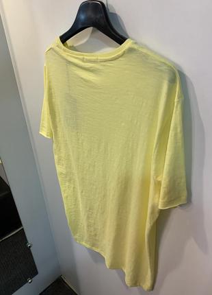 Мужская желтая футболка4 фото
