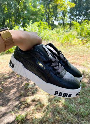 Черные кроссовки женские puma5 фото