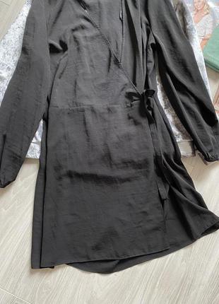 Миле чорне плаття на запах батал marks & spenser3 фото