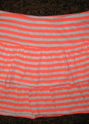 Летняя юбка в полоску девочку 6-8 лет от h&amp;m1 фото
