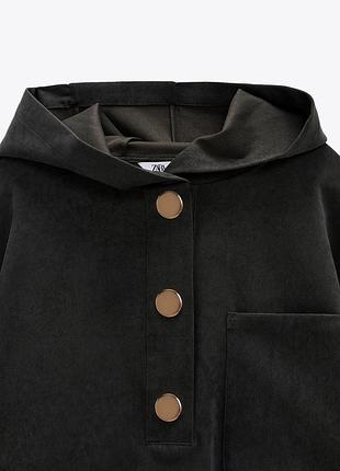 Zara топ з капюшоном і кишенею 5