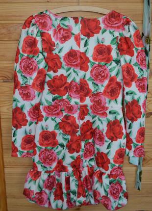 Роскошное новое платье в розы asos design! роскошный принт!7 фото