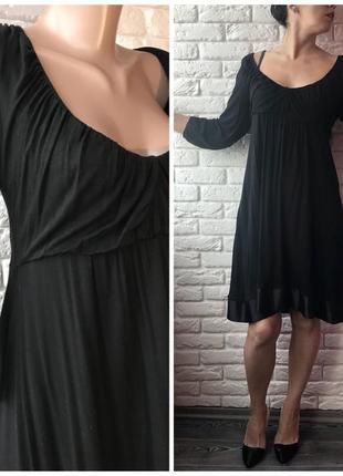 Трикотажне плаття з драпірованим декольте xl