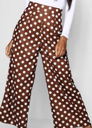 Отличные брюки палаццо в горох