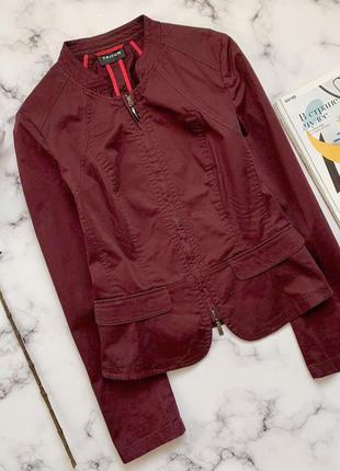 Стильна курточка піджак у сливовому кольорі taifun