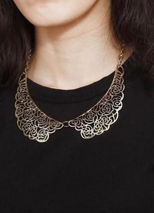 🏵золотисте ажурне кольє комір, нове!!! арт. 366