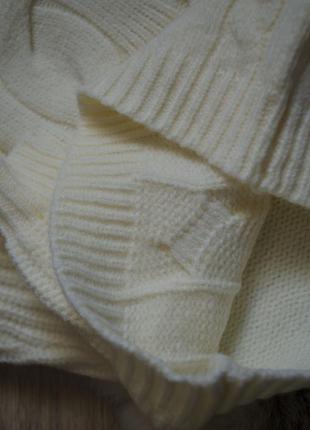 Тепла кофта вязка з шарфом2 фото