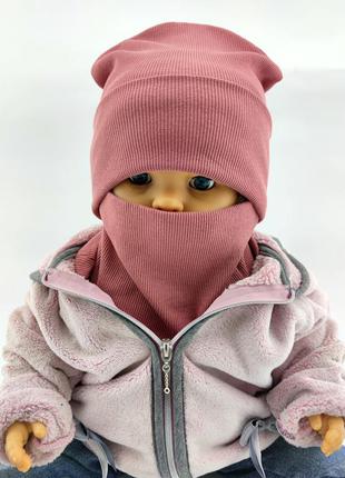 Шапка трикотажні подвійні дитяча 48, 50, 52, 54 розмір