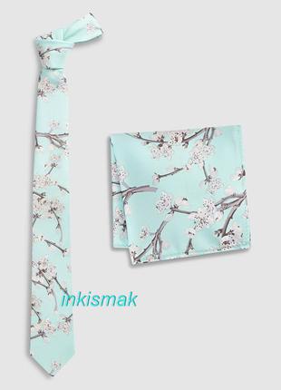 Краватка та хустка м'ятний next
