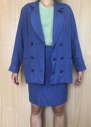 Костюм , піджак , спідниця, ляний костюм