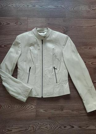 Куртка зі стійкою світла з натуральної шкіри