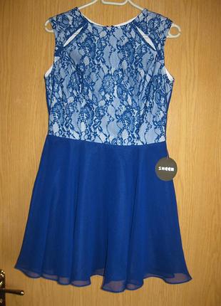 Новое синее платье "cyeen " р. 44