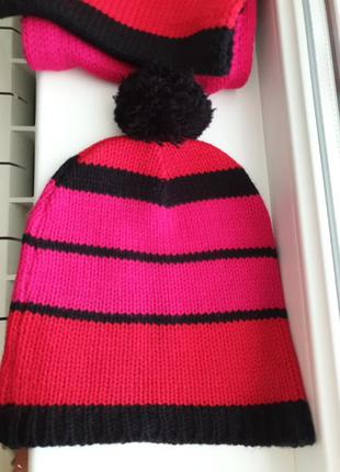 Шапка +шарф+рукавиці