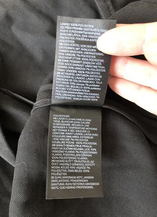 Чёрный пиджак / тренч h&m. большой размер. 3xl.8 фото