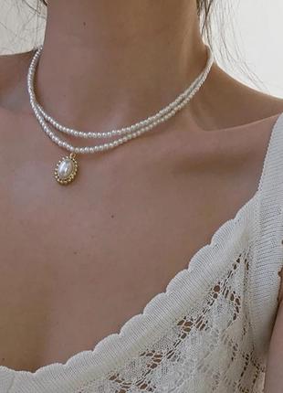 Кольє жемчуг, кольє перли