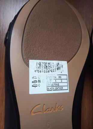 Балетки туфли лодочки  clarks классическая модель размер 384 фото