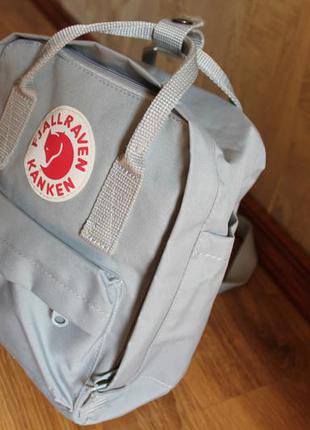 Компактный рюкзак рефлектив fjallraven kanken super grey2 фото