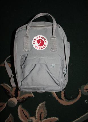 Компактный рюкзак рефлектив fjallraven kanken super grey6 фото