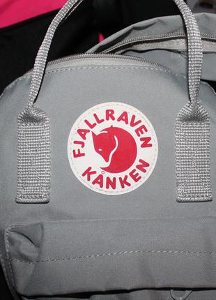 Компактный рюкзак рефлектив fjallraven kanken super grey7 фото