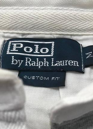 Сірий світшот в стилі регбі з логотипом  polo ralph lauren2 фото