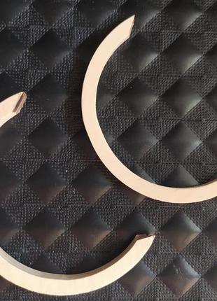 Деревянная основа заготовка для ловца снов полумесяц, луна, серп луны