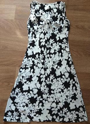 Красивое натуральное платье marks&spencer размер 10 4