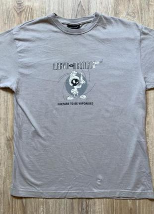 Мужская хлопковая футболка с принтом looney tunes