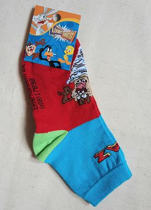 Яркие оригинальные носки тасманский волк looney tunes  размер 36-39