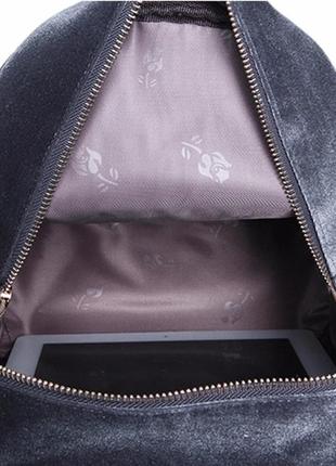 Стильний сірий рюкзак4 фото