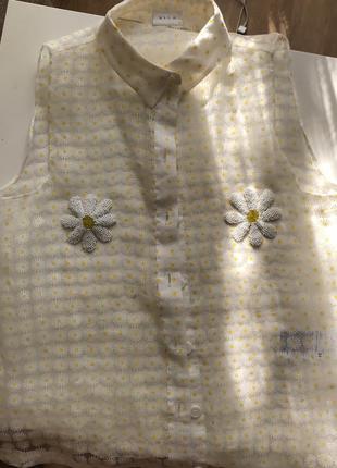 Эксклюзивная прозрачная блуза1 фото