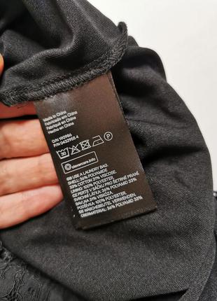 Кружевное чёрное платье h&m 9