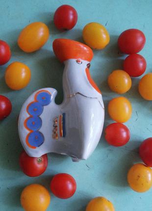 Винтажная фарфоровая статуэтка-солонка(перечница) петух(петушок) полонное(ссср) оригинал