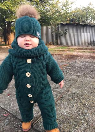 Вязаный комбинезон