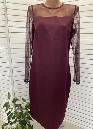 Сукня футляр платье с сеткой