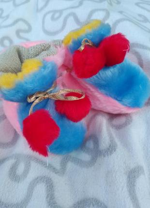 Теплі хутряні пінетки