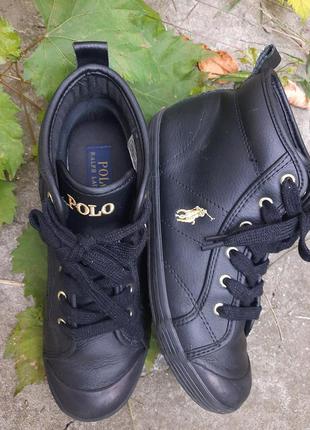 Кожаные хайтоп polo ralph lauren