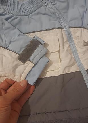Курточка демісезонна 4-6 м.+в подарунок реглан сірий