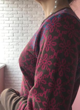 Тёплое вязаное платье 👗6 фото