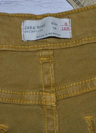 8 лет 128 см обалденные фирменные джинсы скины для моднявок узкачи зара zara7 фото